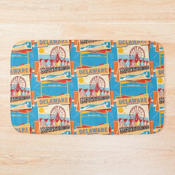 Item preview, Delaware USA American Vintage Travel Tourism  designed and sold by TravelersGems.