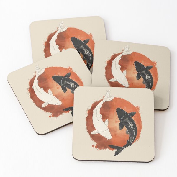 Item preview, Black and white Koi Fish, Yin&Yang designed and sold by xiao xuans.