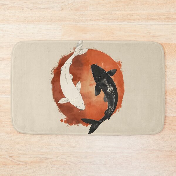 Item preview, Black and white Koi Fish, Yin&Yang designed and sold by xiao xuans.