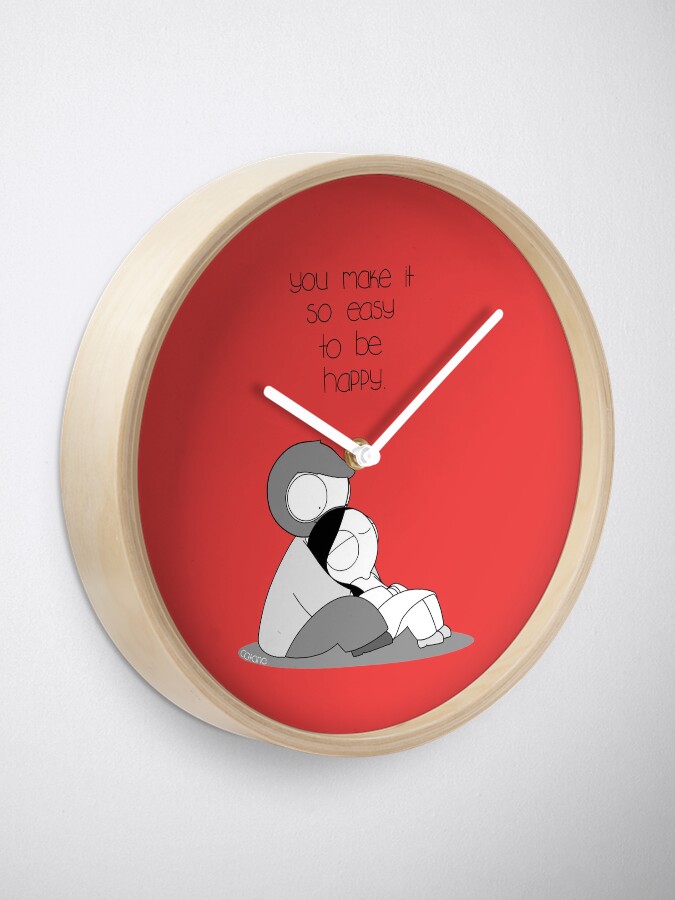 Alternate view of Easy To Be Happy Clock