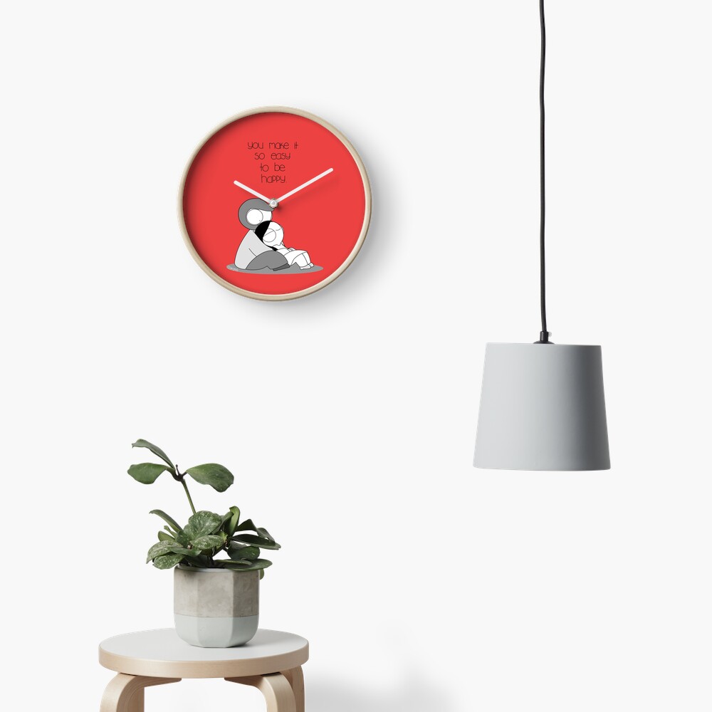 Easy To Be Happy Clock