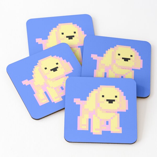 Item preview, Plush Dog Pixel Art designed and sold by NewtsNovelty.