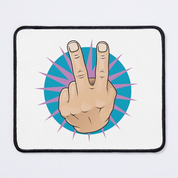 Item preview, Vintage Pop Art Style Two Fingers Up Hand Gesture Sign. designed and sold by jorgenmac.