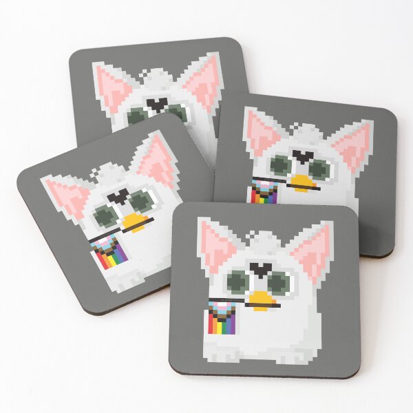 Item preview, Rainbow Pride Furby Pixel Art #2 designed and sold by NewtsNovelty.