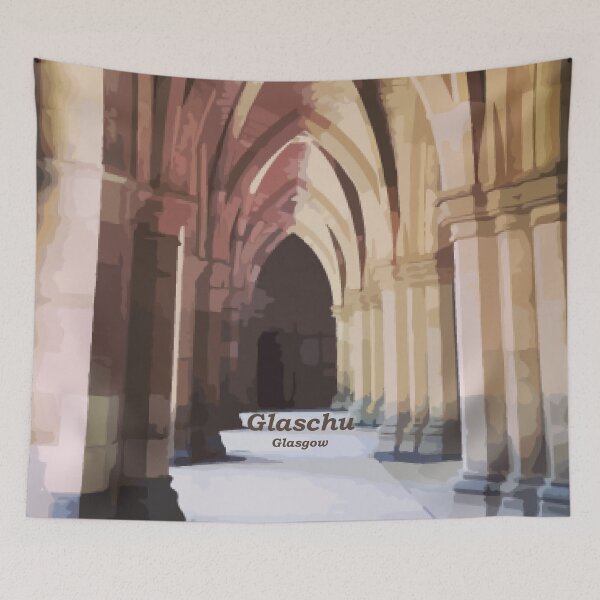Item preview, Glasgow (Glaschu in Scottish Gaelic) University of Glasgow Cloisters, Scotland designed and sold by Mamaidh Made.