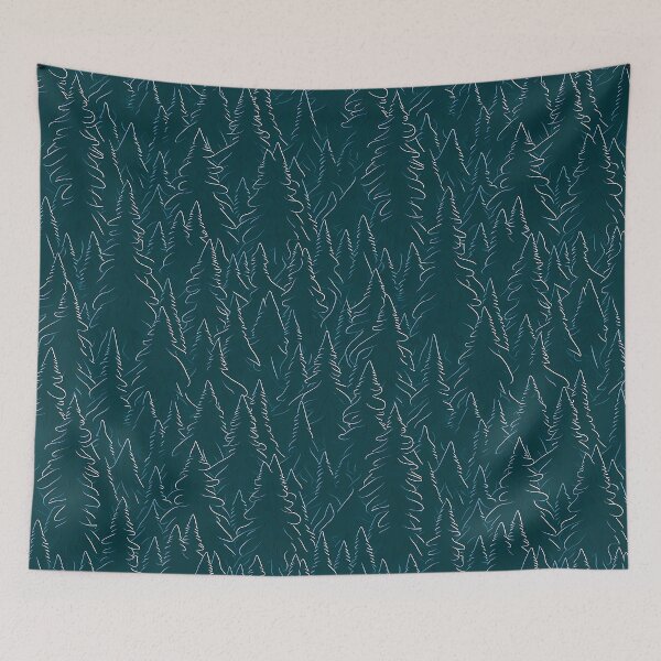 Item preview, Enchanted Pine Forest Pattern designed and sold by Daniel Haddad.