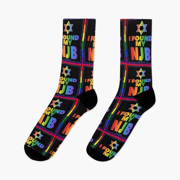 Item preview, SUJD0056 Jewish Designs I Found My NJB LGBTQ Love Israel rainbow design shows how Israel protects LGBTQ Rights designed and sold by JewishDesigns.