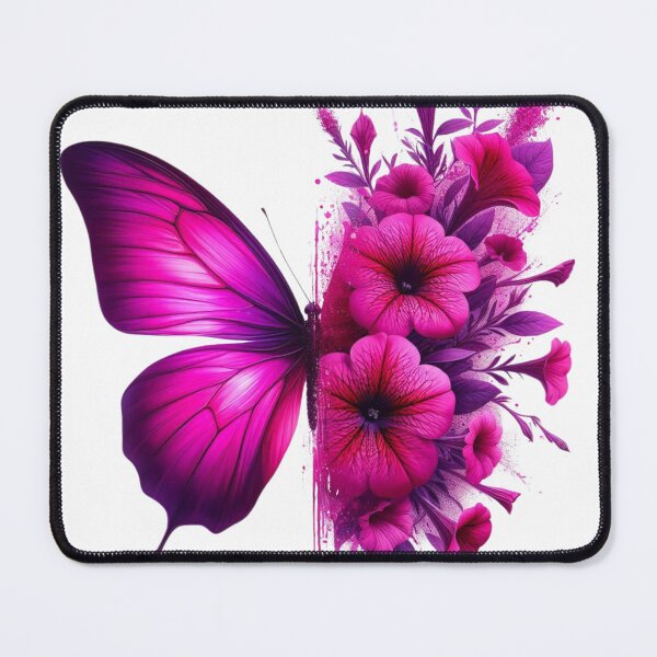 Item preview, Fuchsia Butterfly and flowers designed and sold by ForNext.