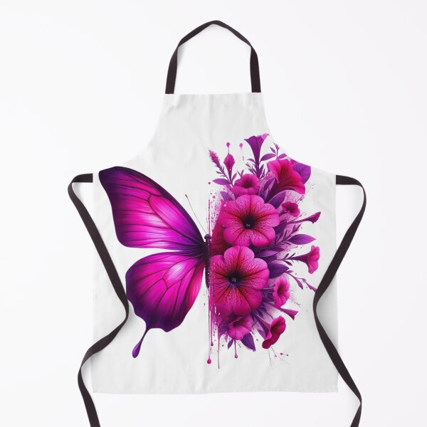 Item preview, Mariposa fucsia y flores. designed and sold by ForNext.