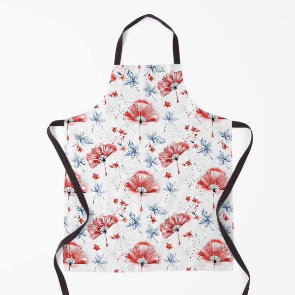 Item preview, Seamless pattern with watercolour red Japanese fans designed and sold by Ekalininart.
