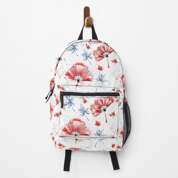 Item preview, Seamless pattern with watercolour red Japanese fans designed and sold by Ekalininart.
