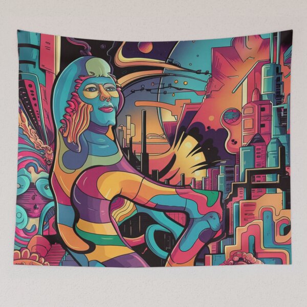 Item preview, Psychedelic peace hippie retro trippy designed and sold by martin max.