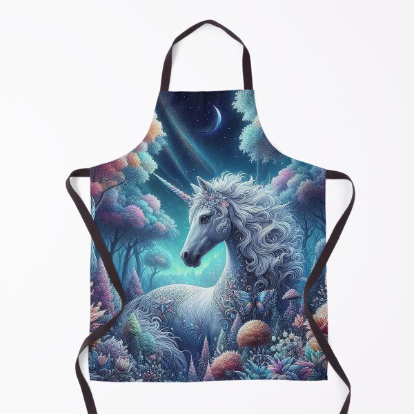 Item preview, Unicorn in a fairy field digital art designed and sold by BlueGnome.
