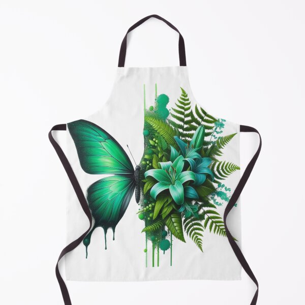 Item preview, Mariposa verde y flores. designed and sold by ForNext.