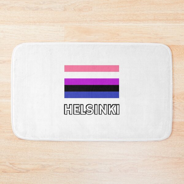 Aperçu de l'œuvre Drapeau de la fierté Genderfluid Helsinki créée et vendue par Inspirationmotivation.