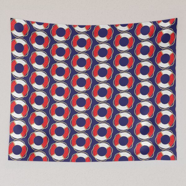Item preview, Cruise Ship Lifebelt Life Preserver Pattern designed and sold by HotHibiscus.