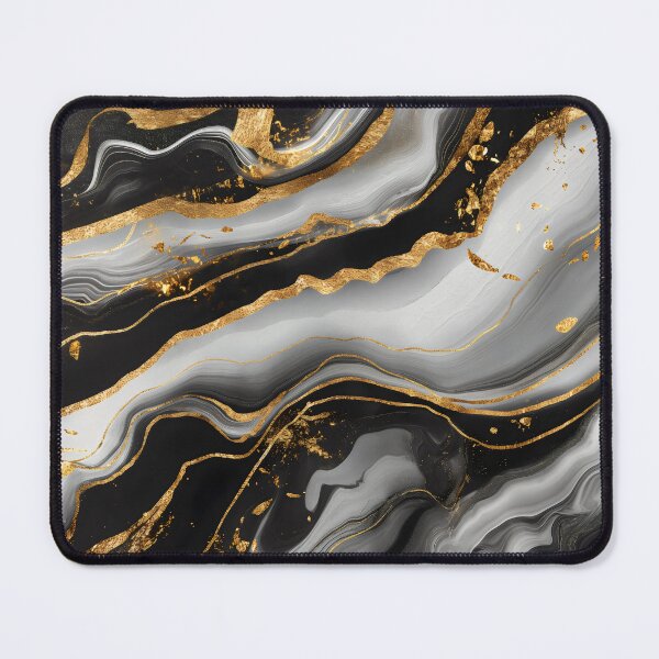 Item preview, Desk Mat Aesthetic Black minimal office deskmat designed and sold by Mousetopia.