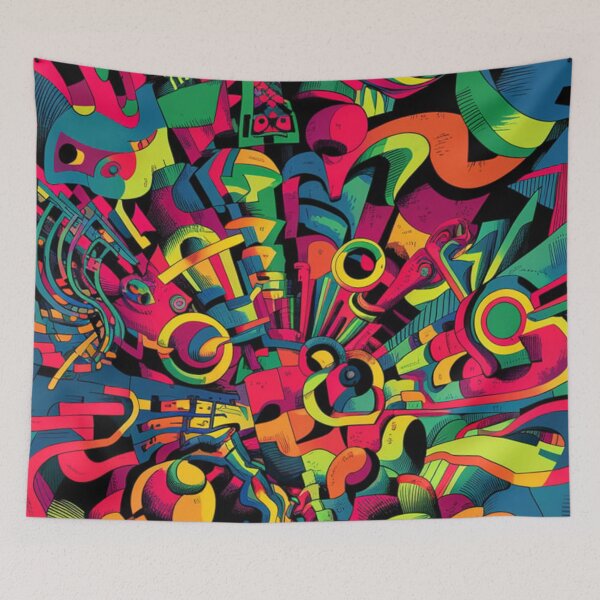 Item preview, Psychedelic peace hippie retro trippy designed and sold by martin max.