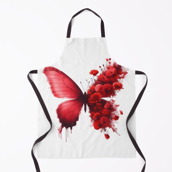 Item preview, Mariposa roja y flores. designed and sold by ForNext.