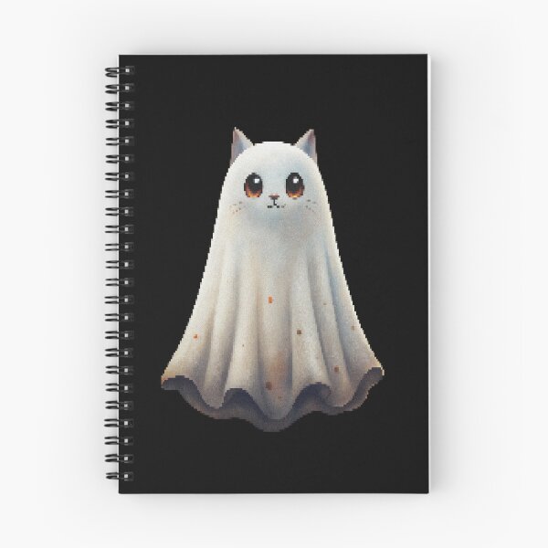 Item preview, Spooky Cute Cat Ghost Sheet Pixelate designed and sold by Lelijo.