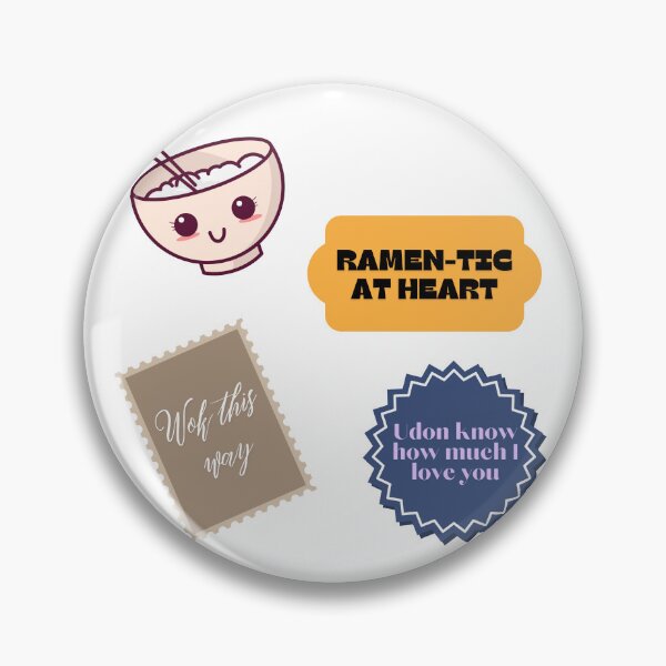 Item preview, cute ramen pun quotes bundle designed and sold by cloudzer0000.