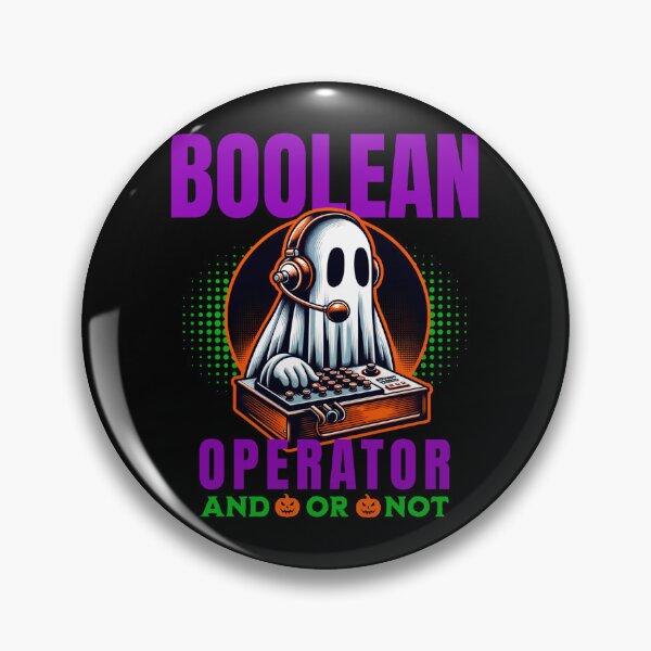 Item preview, Boolean Operator Ghost Funny Halloween Librarian designed and sold by darkskydelights.