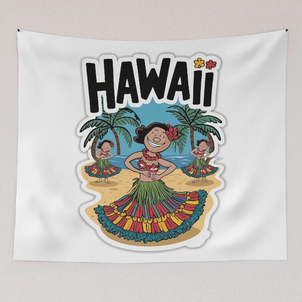 Item preview, Aloha, Hawaii, Vacation, sticker, Tropic beach designed and sold by RedCircleArt.