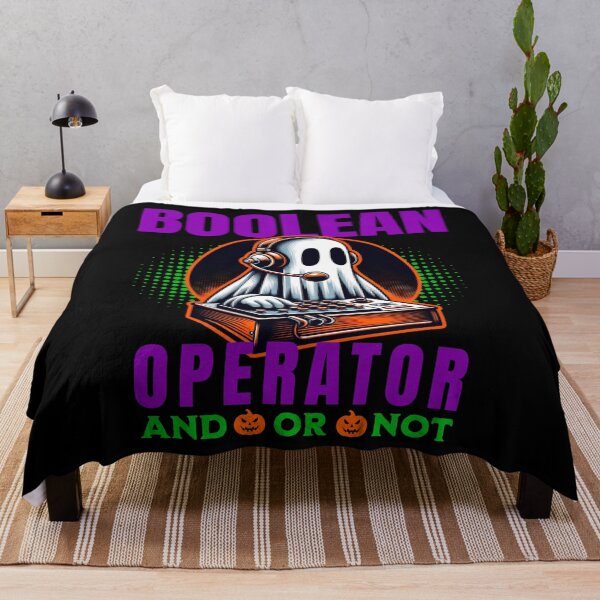 Item preview, Boolean Operator Ghost Funny Halloween Librarian designed and sold by darkskydelights.
