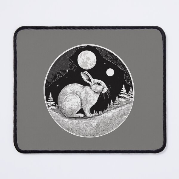 Item preview, Enchanting "Full Moon with Bunny" Design - Perfect for Dreamy Vibes designed and sold by InwzaDesign.