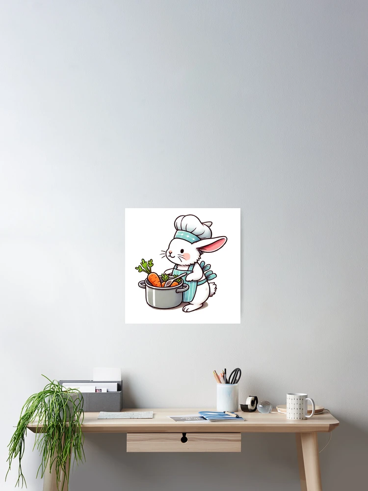 Thumbnail 2 of 3, Poster, Chef Rabbit designed and sold by NattyGe.