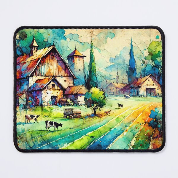 Item preview, Watercolor Farmyard designed and sold by Riley-art102.