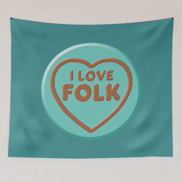Artikelvorschau, Sweethearts - I Love Folk entworfen und verkauft von TIGERDAVER.