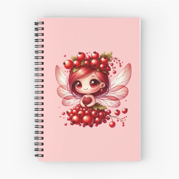 Item preview, Redcurrants Fairy with wings Fruits Summer Manga Anime Chibi Girl Kawaii Cassis Berries Elves designed and sold by Annika Shurafa.