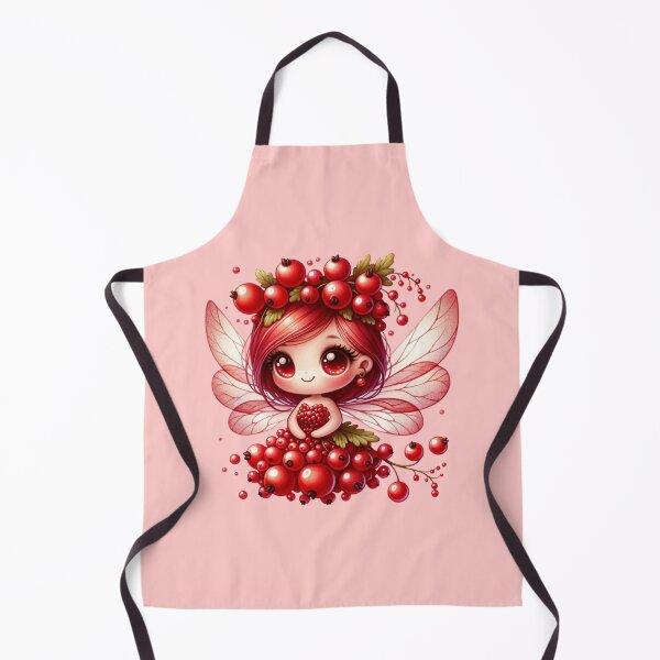 Item preview, Redcurrants Fairy with wings Fruits Summer Manga Anime Chibi Girl Kawaii Cassis Berries Elves designed and sold by Annika Shurafa.