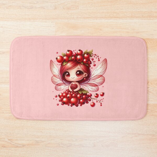 Item preview, Redcurrants Fairy with wings Fruits Summer Manga Anime Chibi Girl Kawaii Cassis Berries Elves designed and sold by Annika Shurafa.