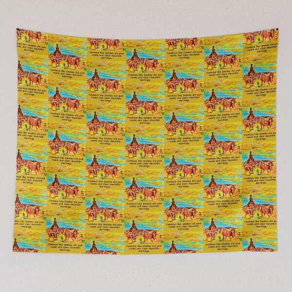 Item preview, iarthappy with cowboys and longhorns designed and sold by tracey jacobson.