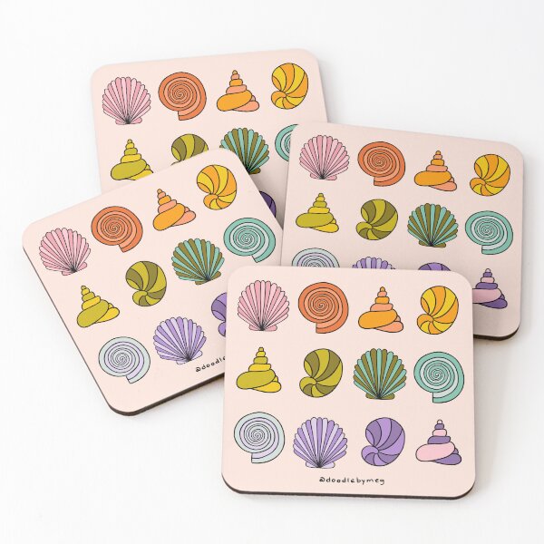 Item preview, Rainbow Seashells designed and sold by doodlebymeg.