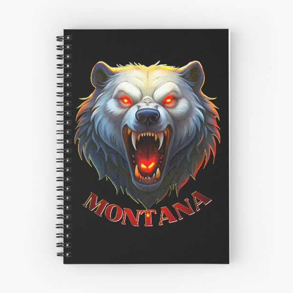 Item preview, Fierce Montana Bear - Fiery Eyes & Bared Fangs Design. designed and sold by VikArtStudio.