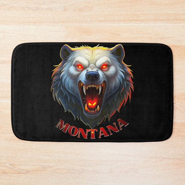 Item preview, Fierce Montana Bear - Fiery Eyes & Bared Fangs Design. designed and sold by VikArtStudio.