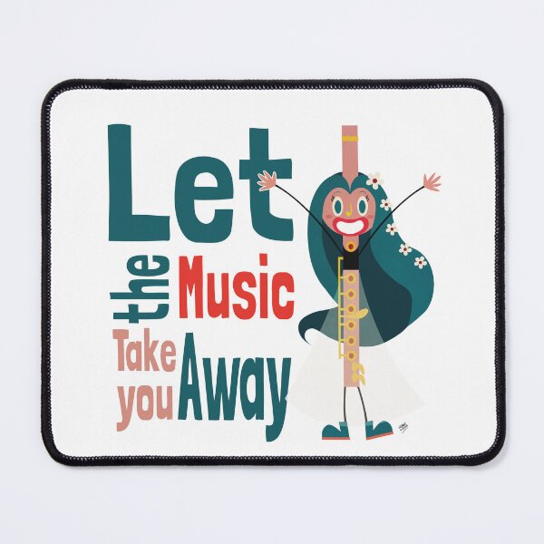 Item preview, Flute: LET THE MUSIC TAKE YOU AWAY designed and sold by sebasvieira.