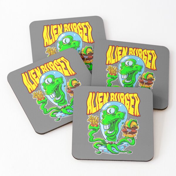 Item preview, Alien with Burger and a side of Fries designed and sold by eShirtLabs.