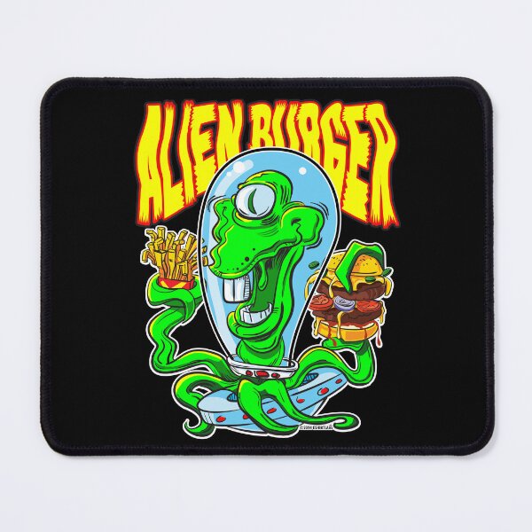 Item preview, Alien with Burger and a side of Fries designed and sold by eShirtLabs.