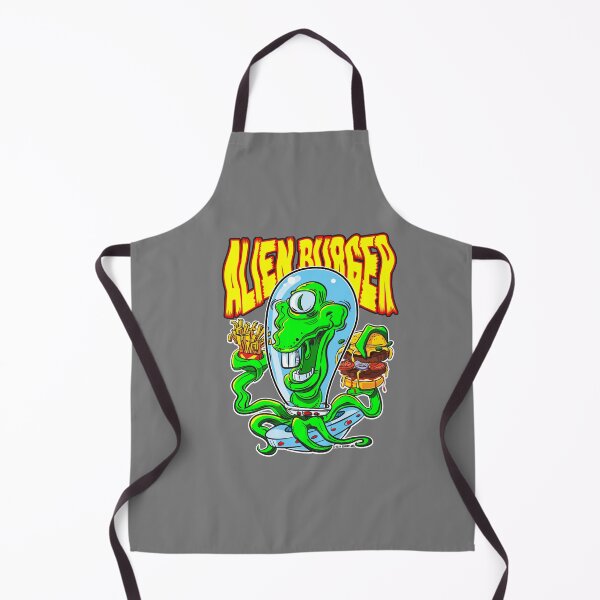 Item preview, Alien with Burger and a side of Fries designed and sold by eShirtLabs.