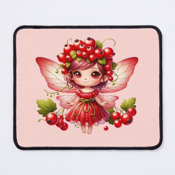 Item preview, Cute Currant Fairy Cassis Berries Fruits Elves Girl Manga Anime Chibi Kawaii Nature Summer designed and sold by Annika Shurafa.