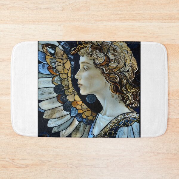 Item preview, "Divine Grace: Stained Glass Angel" designed and sold by mebraart.
