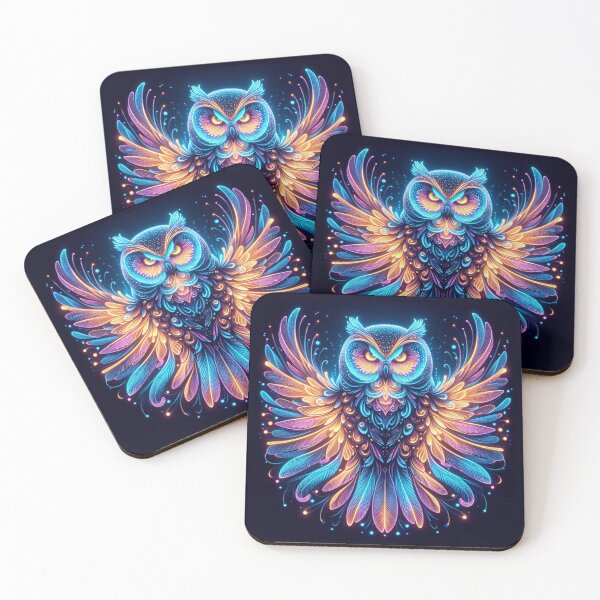 Item preview, Luminous Owl Radiance designed and sold by LyssasMindArt.