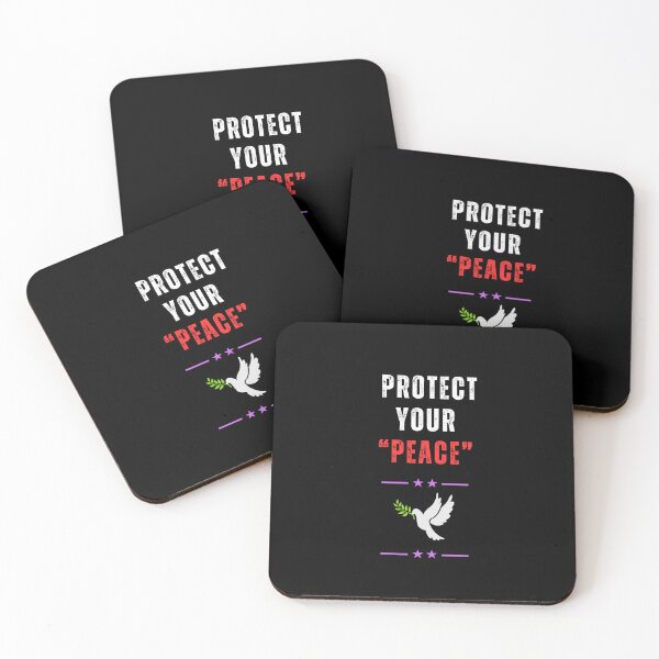 Item preview, Inspirational T-Shirt Design: Protect Your Peace Quote designed and sold by WhiteDoveArt.