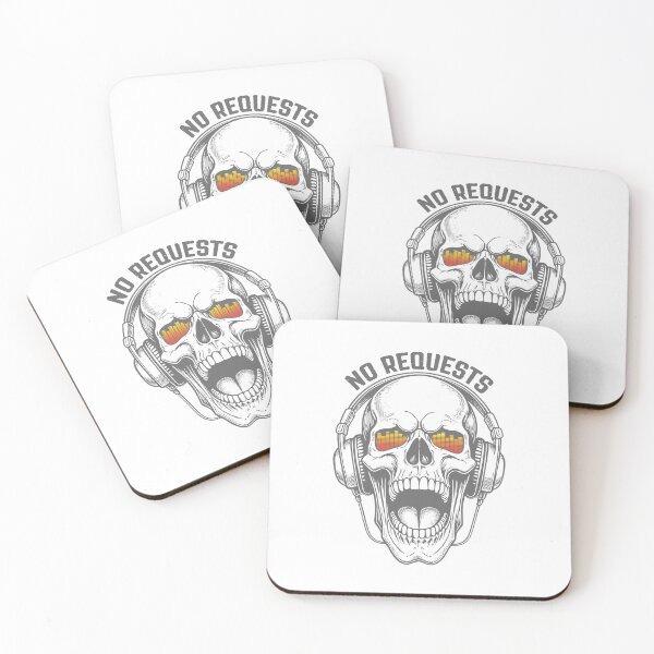 Item preview, Skeleton DJ Headphones No Requests Equalizer Skull Halloween designed and sold by GrandeDuc.