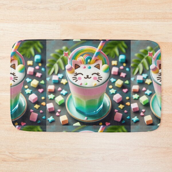 Item preview, Cat-Faced Rainbow Drink designed and sold by Sadia  Jannat.
