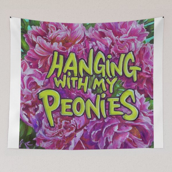 Item preview, Hanging With my Peonies designed and sold by FitEnvy.